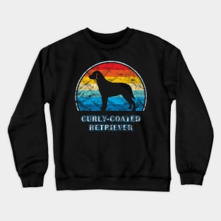 Curly-Coated Retriever Vintage Design Dog Crewneck Sweatshirt